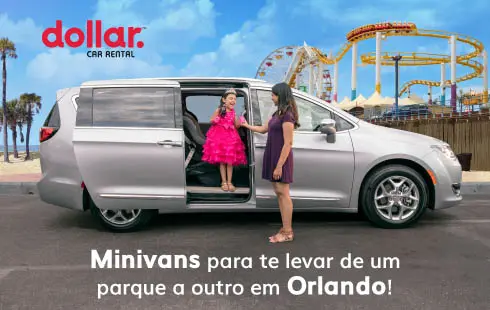 Minivans para te levar de um parque a outro em Orlando